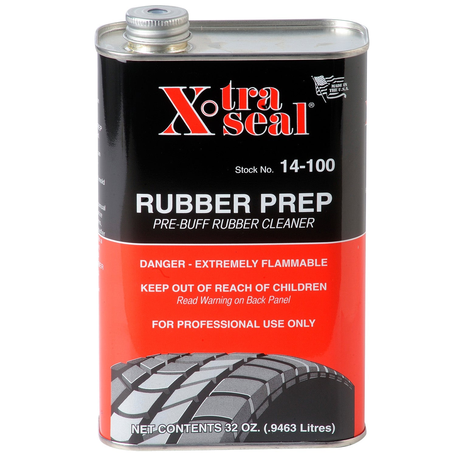 XTRA SEAL fast-evaporating buffing solution in 32 oz bottle for tire inner liner prep